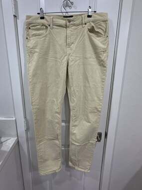 7 For All Mankind Ivory Corduroy Pants